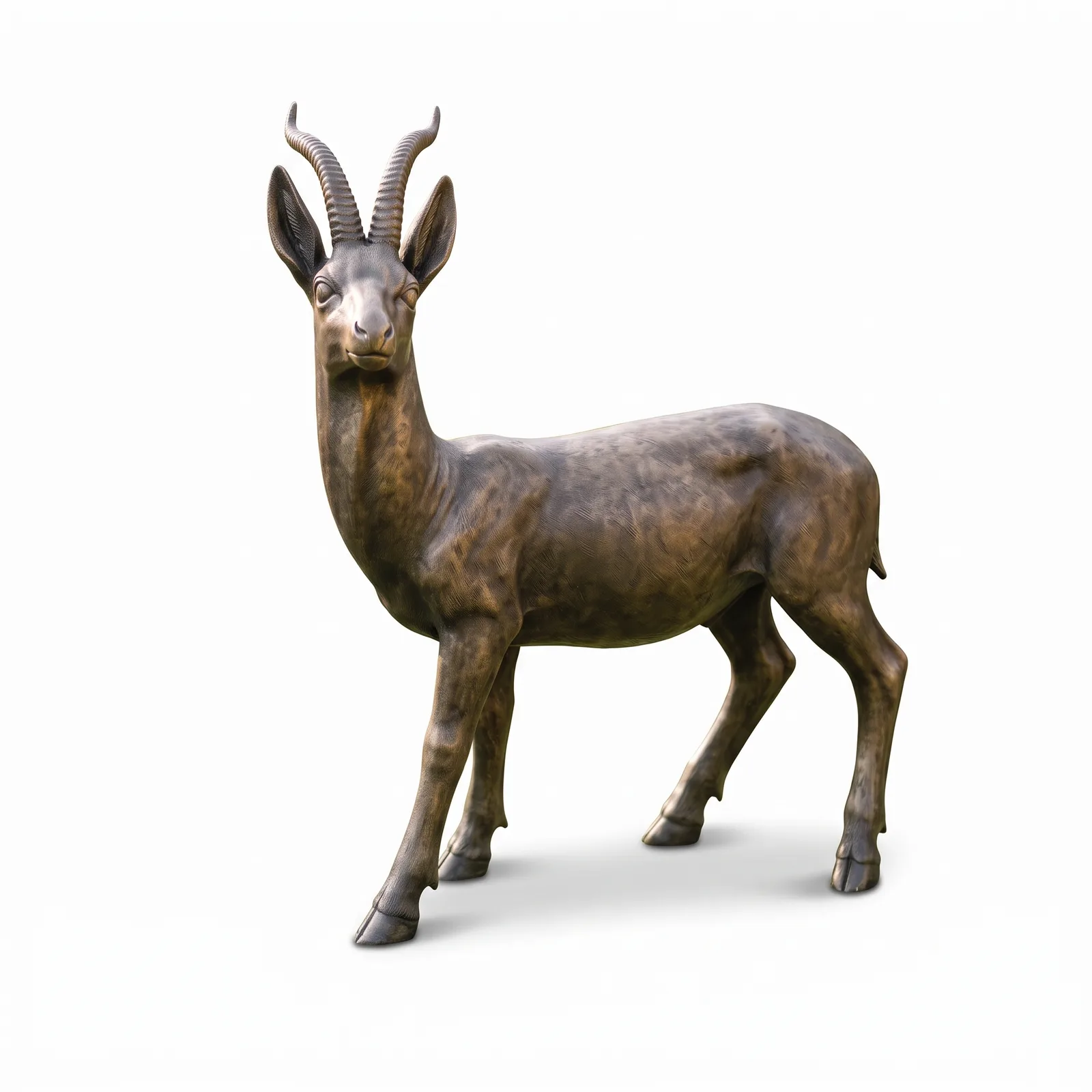 Antilope Beeld Staand 125cm – Brons Tuinbeeld
