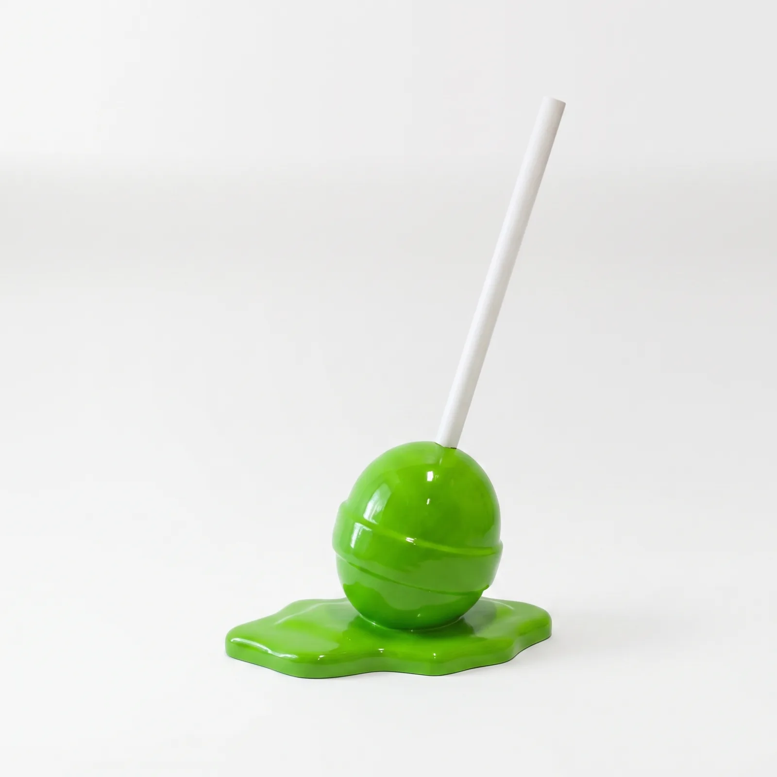 Lolly Beeld 95cm – Groen met Witte Steel