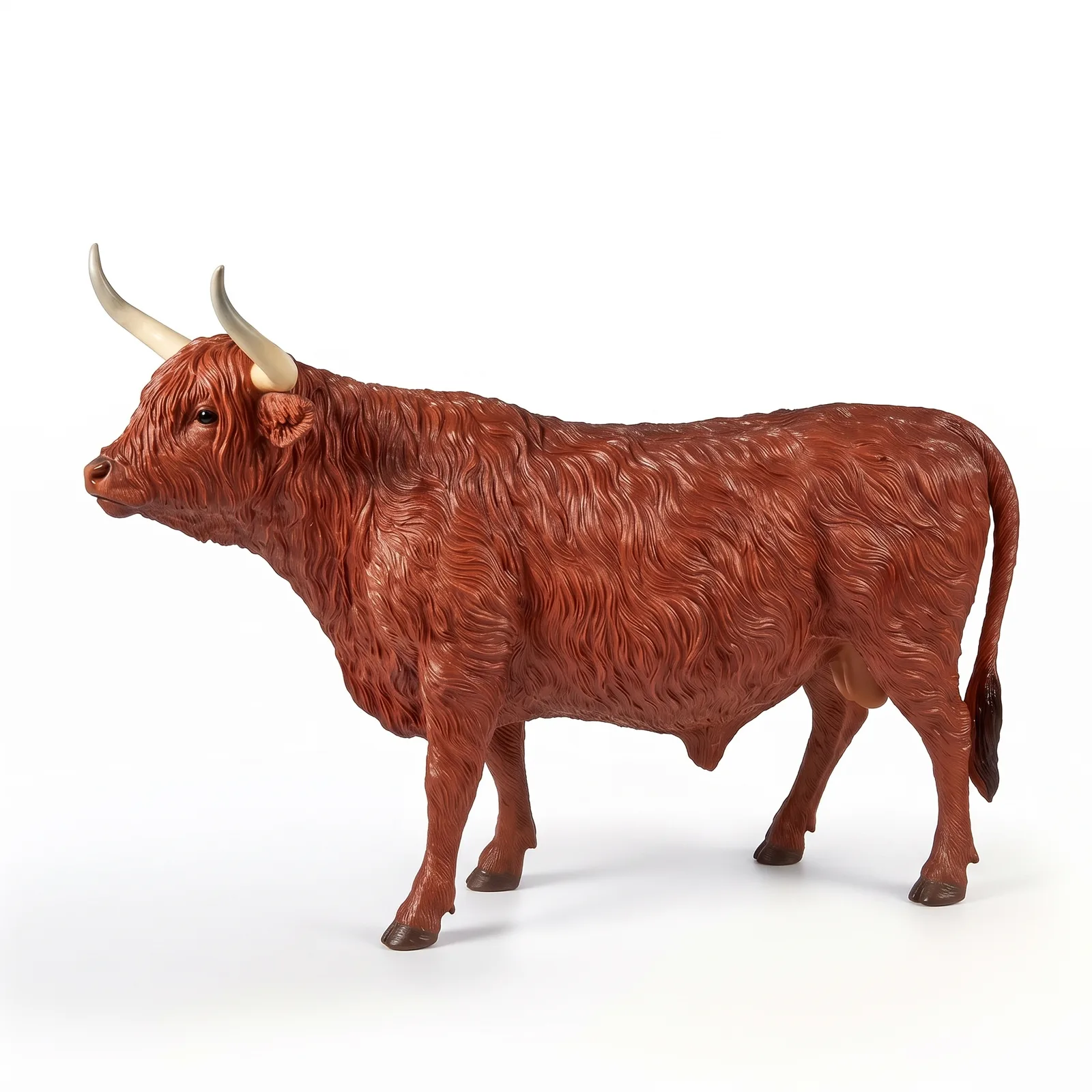 Schotse Hooglander Koe Beeld 127cm – Bruin Tuinbeeld